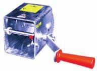 Winch - Double Drum 10:1 & 5:1 Heavy-duty twin ratio geared Ideal for larger craft Maximum pull 1150kg Double