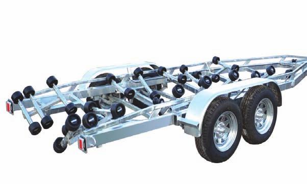 PROVEN Used and approved by New Zealand trailer manaufacturers. Thruster DUAL Roller Assemblies Roller assemblies include brackets & rollers only.