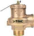 Non-ASME code air and gas service Inlet sizes 2, 2 1/2 and 3 Set pressures 4 to 20 psig @ 400 F max.