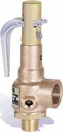 Section I Power Boilers 19 Series Bronze Safety Valves For Steam, Air and Gas Service Section VIII Pressure Vessels A dependable cast bronze high capacity safety valve ideal for use on all types of