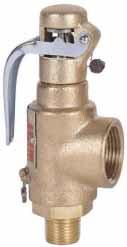 Section I Power Boilers 29 Series OEM Style Bronze Safety Valves for Steam, Air and Non-Hazardous Gas Section VIII Pressure Vessels Conbraco 29 Series is ideally suited for OEM applications where