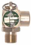 Section VIII Pressure Vessels 10-322 and 10-512 Series OEM Style Steam Safety Relief Valves National Board capacity-certified safety valves; brass body with optional satin or polished chrome finish.