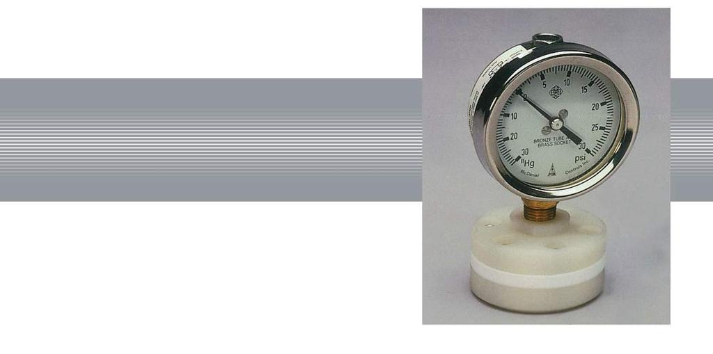 PTFE Gauge Isolator Our IPS PTFE ody Gauge Isolator protects (Isolates) a pressure gauge or other pressure sensor from the effects of corrosives aggressive media and prevents contamination of