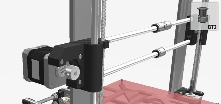 Locate your: Step 56: X-Axis - Metal GT2 pulley Mount the pulley to the stepper motor.
