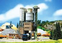 Full-service cement business is complete with office building, storage silos and passage for