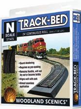 98 Track-Bed Roadbed N Material Woodland Scenics 785-1475 24' 720cm Continuous Roll Reg. Price: $8.49 Sale: $6.
