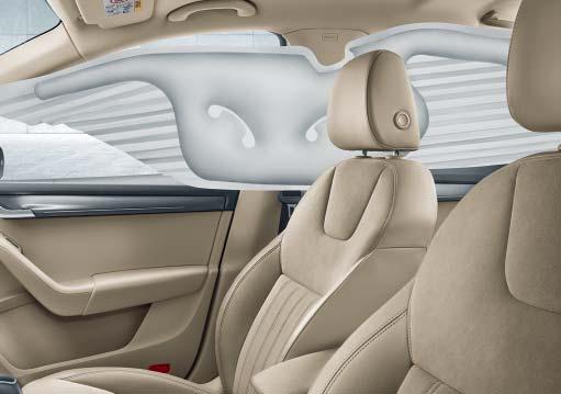 airbag is located in the dashboard.