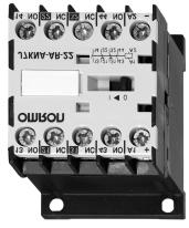 Mini Contactor Relays 4-pole J7KN-R ) Main contactor C & DC operated 4-, 6- and 8-pole versions in different configurations Positively guided contacts Screw fixing and snap fitting (35 mm DIN rail)