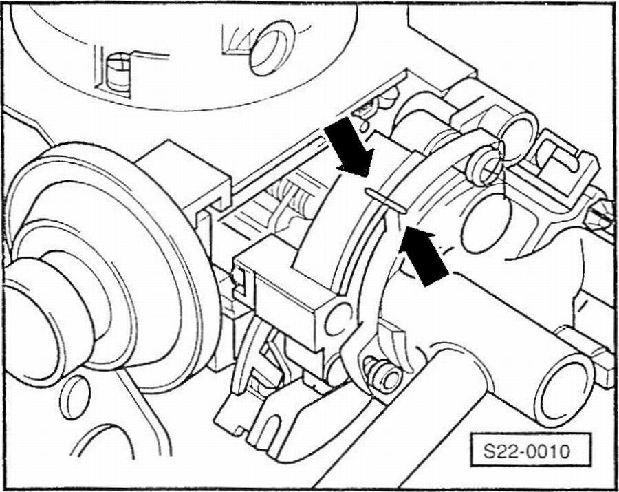 3.5 Choke plate gap Conditions: pull-down device without leakages, starter cover removed, and starter flap is fully closed.