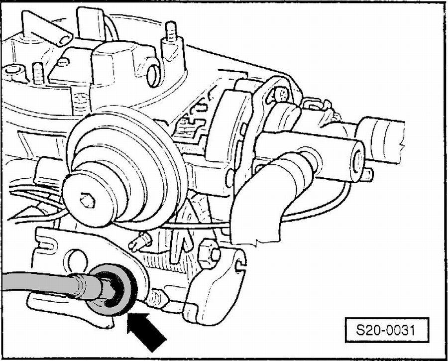 4. Stage II diaphragm unit - Connect manual vacuum pump as shown in the illustration and produce a pressure differential.