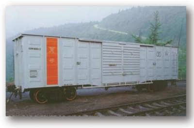 Covered Wagon Axle Load: 14 t Loading Capacity: 39 t Tare