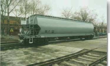 Type R35 Grain Hopper wagon with I Rkl Bogie Axle Load: 23 t Tare Weight: 24.