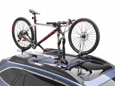Integrated mounting clamps make it easy to install and switch between multiple (compatible) vehicles. Includes one lock to securely lock the bike to the carrier and the carrier to the vehicle.