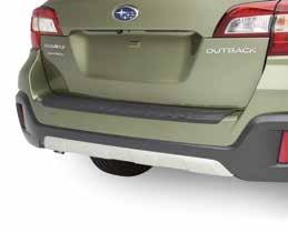 STYLE Bumper Under Guard Front Adds a rugged styling accent to Outback. E551SAL010 Available early Fall, 2017. Bumper Under Guard Rear Completes the rugged look of the Outback.