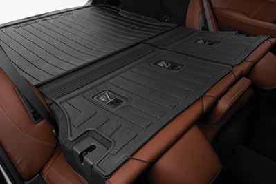 PROTECTION AND SECURITY All-Weather Floor Mats Custom-fitted, heavy-gauge floor mats help protect