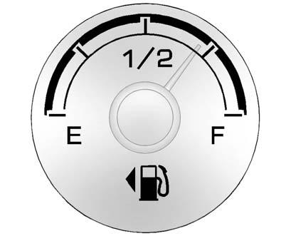 The vehicle is being driven the most efficient when the gauge is kept in the middle.