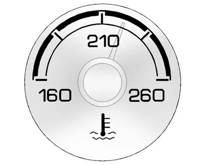 See Driver Information Center (DIC) on page 5 11 for more information. Engine Coolant Temperature Gauge Metric Instruments and Controls 5-7 English This gauge shows the engine coolant temperature.