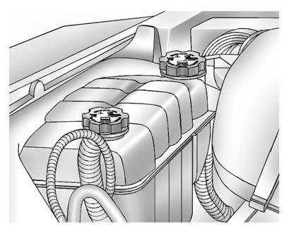 The coolant level should be at or above the FULL COLD mark with the vehicle parked on a level surface.