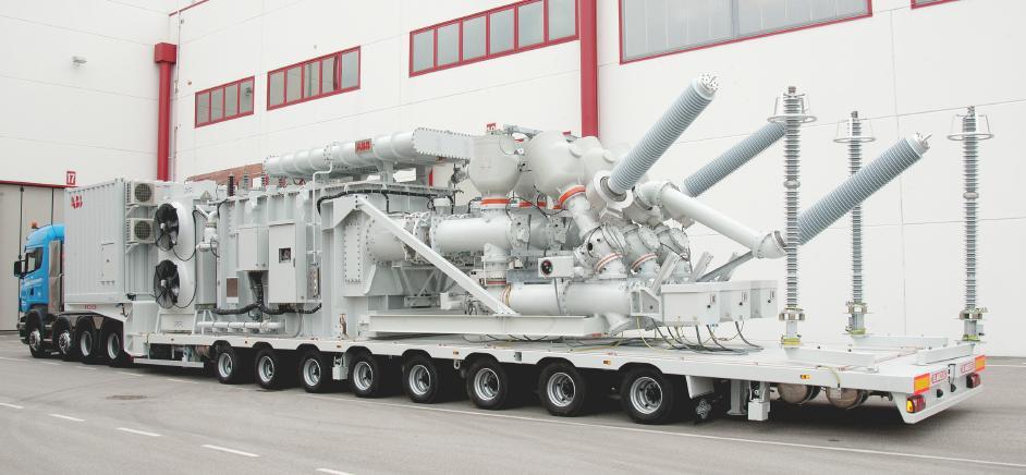 Multi-functional modules 245kV substation on a single trailer MV Transformer HV: Assembled and tested in factory.
