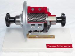 Order No. 1043 TORSEN differential gear Possible demonstrations: - function of the worm gears and spur gears - different speeds of axle shafts when cornering - locking Order No.