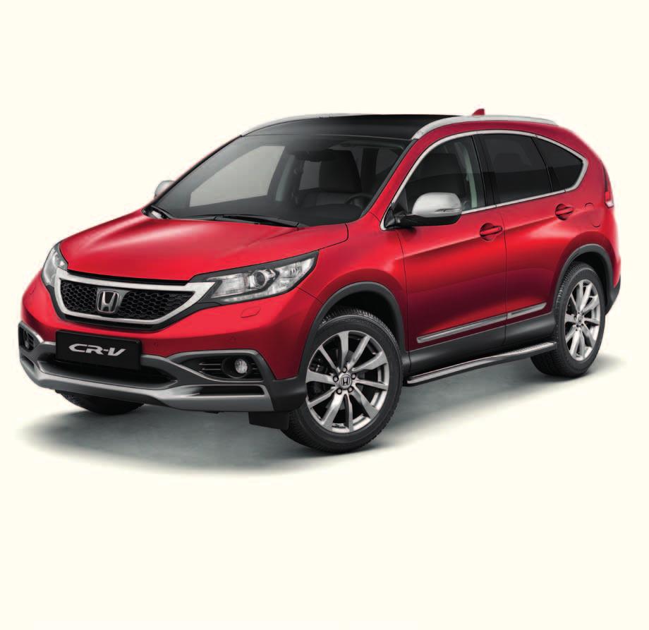 7 8 9 0 FRONT AND REAR AERO BUMPERS Enhance the dynamic looks of your CR-V with these Front