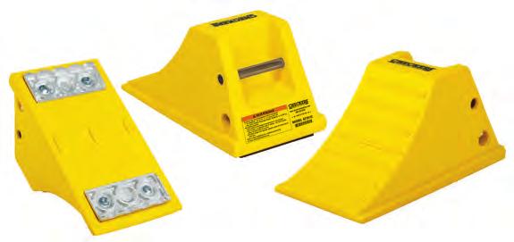 WHEEL CHOCKS FOR GROUND USE Monster Wheel Chocks comply with the safety requirements of a variety of industries and ensure a safe working environment while your vehicles are at rest.