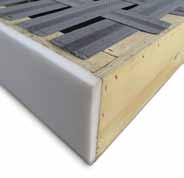 Pannello di tamponamento in fibra di faesite. Non structural filling panel in plywood.