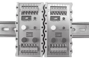 Dual magnets sensor provides two identical positions outputs; aseparate output is provided for each of two magnets positioned along sensor length.