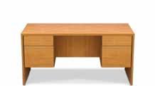 Desk Maple - #3981 Double Pedestal 60 L x 30 D x 29