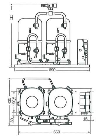 Fifteen Figure Sixteen Specified compressor heights are