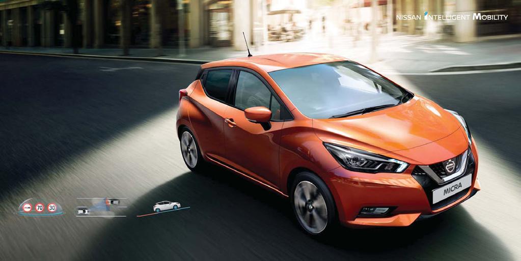 NISSAN INTELLIGENT DRIVING ALWAYS LOOKING OUT FOR YOU. The All New Micra features a class-leading suite of safety technologies that support you along your journey.