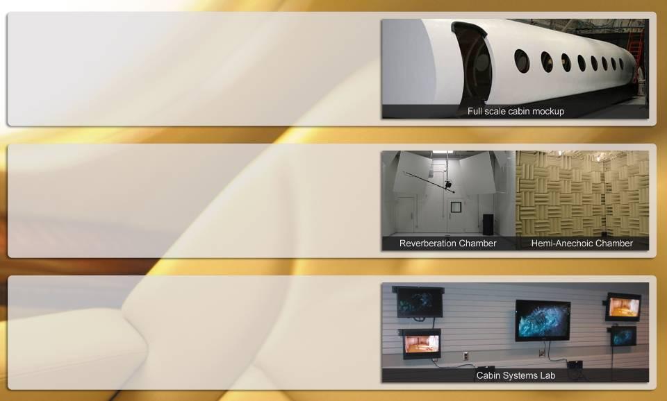 Completion Research & Development Advanced Styling & Design Mockups Cabin design efforts to improve comfort and productivity Used for initial development of G250 and G650 Acoustic Test Facility (ATF)