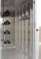 1 3 Outfit the Tack Room with a variety of options: Saddle Racks for 3 or 4 Saddles Blanket Racks Halter Hooks Blanket Bar Removable Blanket Bar Mounted on the Tack Room Wall Clothes Rod in Nose