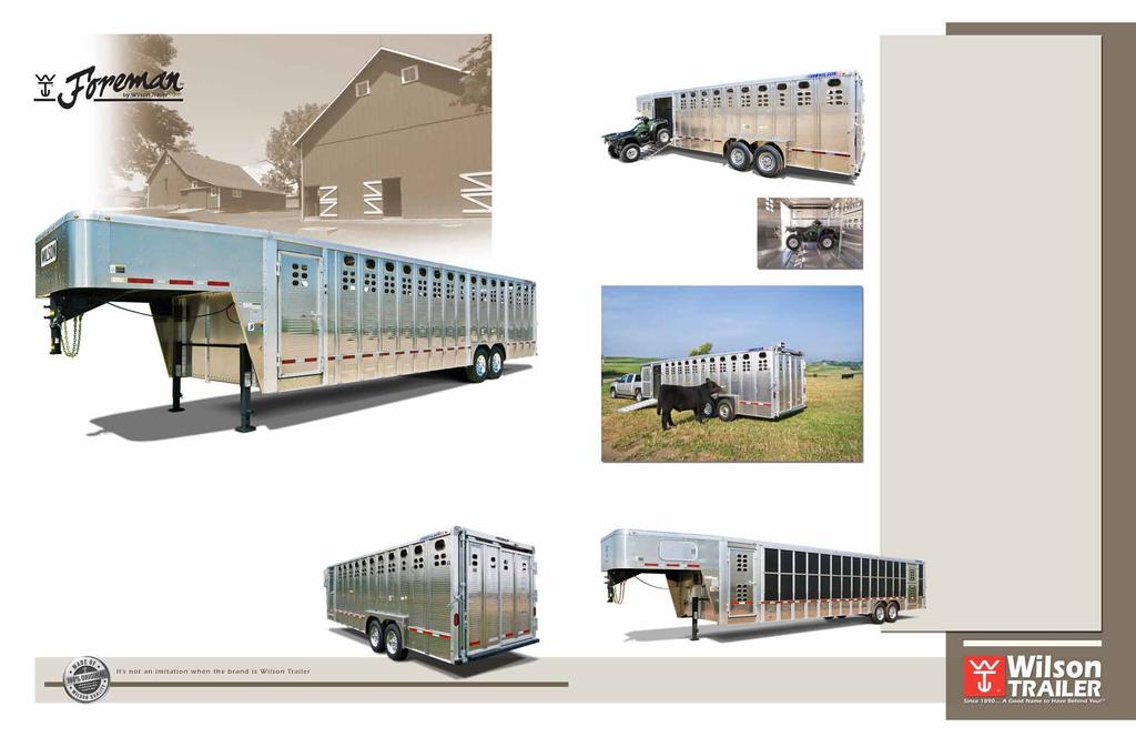 Freedom A Complete Custom Built-to-Specifications Aluminum Gooseneck Livestock Trailer.