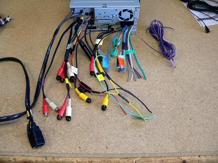 Here s a picture of the back of the Kenwood DNX7100 head unit with the head unit s wiring harness attached.
