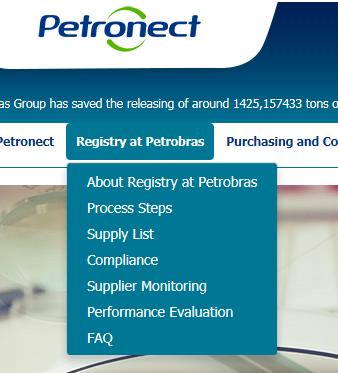 Registry at Petrobras, Supply List and then