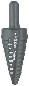 of Steps Shank 585-15101 1/8 in - 1/2 in 1/8 in 13 1/4 in 585-15103 1/4 in - 3/4 in 3/8 in 9 3/8 in 585-15104 3/16 in - 7/8 in 3/8 in 12 3/8 in Unibit Step Drill Sets - Includes Quantity 585-10225 2;