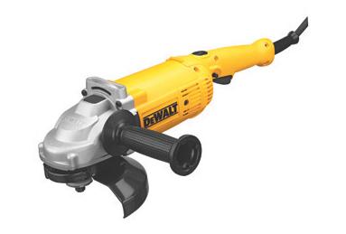 Guard DeWalt Small Angle Grinders Includes: 2 Position Side Handle; Backing Flange; Clamp Nut; Depressed Center Wheel; Keyless Adjustable Guard; Wrench # Wheel Amps