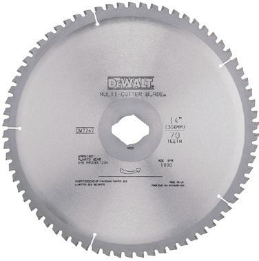 Speed 115-DW8020 14 in 1 in 5,500 rpm TCT Metal-Cutting Blades Material Thickness: Blade No.
