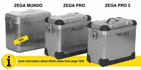650 Delivery schedule of the system: 2 aluminium panniers ZEGA 1