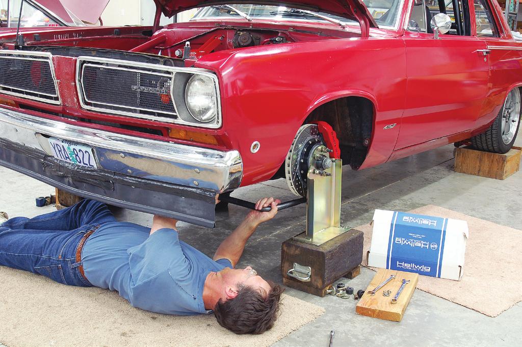Upgrading our 68 Valiant to corner like a sports car Text and Photos: Andy Finkbeiner Before we get into showing you how we upgraded the suspension on our A-body, here s a little background into why