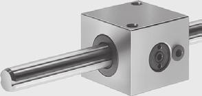 . Type 2: two ball guide grooves Structural design Precision Housing, lightweight series, (aluminum) Torque-Resistant Linear Bushing Precision Steel with ball guide groove Torque-transmitting steel