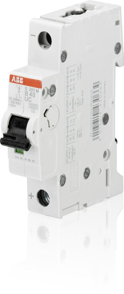 System pro M compact Miniature Circuit Breaker S 200 M UC for DC and AC applications 2CDC021031S0011 2CDC021033S0011 The miniature circuit breaker S 200 M UC extends the established ABB System pro M