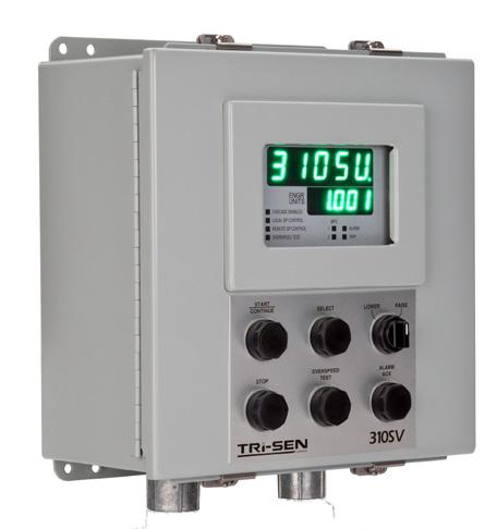 The Tri-Sen TS300 is a selfpowered digital controller providing automatic startup and speed control for singlevalve general-purpose steam turbines driving a mechanical load.