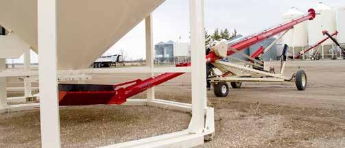 AUGER MOVERS AND HOPPERS CONVENTIONAL AUGER MOVER Available for the 8" and 10" CX auger lineup, the completely redesigned mover incorporates power steering, hydraulic scissor lift for the intake,