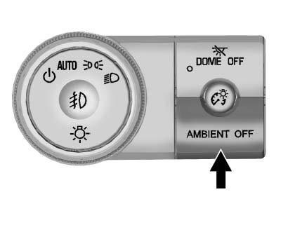 Lighting 6-7 AMBIENT OFF (If Equipped): Press the button to turn the ambient lights off. Press the button again to turn ambient lights on.