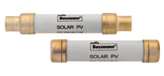 1500V s 14x65mm Bussmann series s 1300/1500Vdc, 2.5-32A Description: A range of 14x65mm package s specifically designed for protecting and isolating photovoltaic strings.