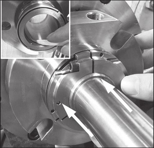 Reassemble the pump and make necessary shaft alignments and impeller adjustments.