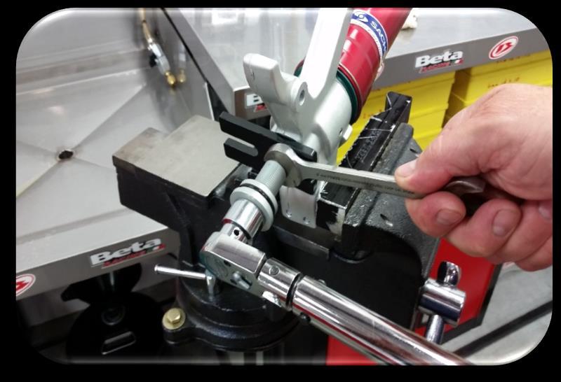 rebound assembly with a torque wrench. Tighten to 10Nm.