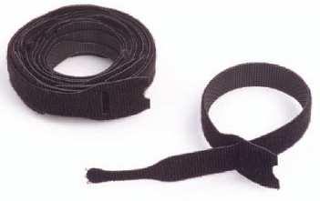 and cable tray Part Number 1 X8 VELCRO CABLE TIES, BLACK (10 piece per roll) 1375253-2 1 X12 VELCRO CABLE TIES, BLACK (10 piece per roll)
